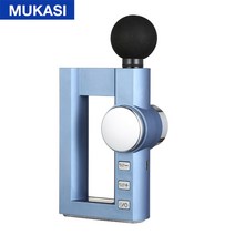 mukasi hot compress massage gun 32 gear electricfascia gun deep tissue neck 몸 등 근육 마사지 이완 통증 완화, 푸른, C형 충전