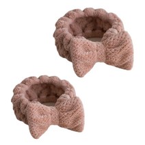 보노그린 세안 헤어밴드 2개, 핑크