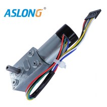 감속 기어 모터 속도조절 DC 모터 12V 24V 터보 웜 인코더 감속 기어드 고 토크 저소음 긴 수명 가변 속도, 06 150 RPM_03 DC 24V
