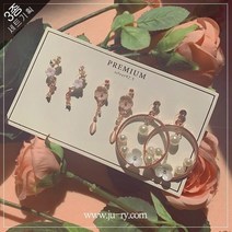 로즈 오브샤론 골드 귀걸이세트 3종 무궁화 에디션 패션 잡화 소품