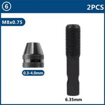 드러멜 드레멜 다용도조각기 조각사 연마 도구 액세서리 트위스트 드릴 비트와 로타리 전동 공구 세트 용 미니 어댑터, Type 6