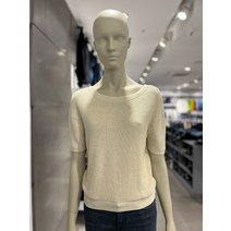 CKJ 여성 브이 백 반팔 스웨터J218653-ACF, XS