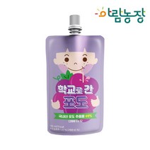 [아람농장] 학교로 간 포도 어린이 음료 100ml, 40개