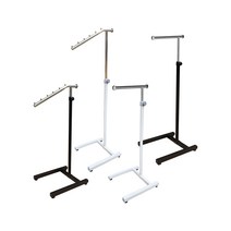 코끼리행거 ㄱ자 매장용 미니 철재 행거 PMN2801, 2801 경사형 코끼리행거, 흑색