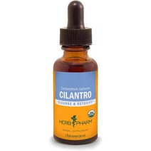 클렌주스 디톡스 몸속독소 제거 배출 Herb Pharm 인증 실란트로 추출물 1온스, 1 Fl Oz (1 팩), 유기농 지팡이 알코올