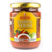 코키타 삼발트라시 250g kokita sambal terasi 트래쉬 테라시 소스, 4개