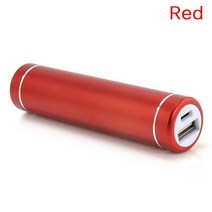 파워뱅크 자작배터리 캠핑용배터리 휴대용 외부 USB 충전 박스 2600mAh 18650 배터리 DIY 전화 팩 케이스, 01 Red
