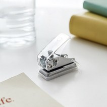 단일 링 미니 구멍 펀치 1 귀여운 종이 10 장 용량 펀처 스크랩북 공예 카와이 문구 375ea07, 04 Transparent