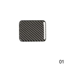 자동차 변형 탄소 섬유 시트 난방 버튼 스티커 및 데칼 커버 스바루 BRZ 도요타 86 2013-2019, 01 A   Black