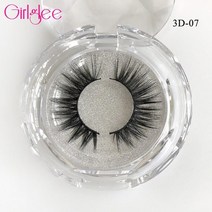 인조속눈썹 인조속눈썹 천연 밍크 속눈썹 3d 밍크 속눈썹 길고 두꺼운 인조 속눈썹 대용량 아이 속눈썹 girlglee 손으로 만든 메이크업 속눈썹 소프트, 3d-07