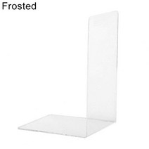 북엔드 북앤드 엔틱소품 1Pc Bookend 프리미엄 솔리드 컬러 심플 스쿨 북 홀더 책장 스탠드 선반, 01 Frosted