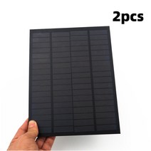 아파트태양광 태양열설치 태양열 집열판 판넬 패널 2PCS 18V 278mA 5 와트 5W 태양 전지 패널 표준 PET Mon, 한개옵션0