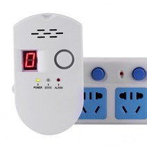 안전 가스 누출 감지기 LCD LPG 석탄 천연 가스 보안 센서 감지기 디스플레이 농도 시각, 03 미국 플러그
