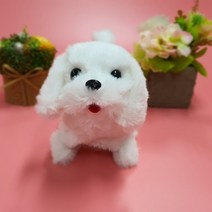 움직이는 귀여운 강아지인형 강아지인형 작동동물인형 리트리버인형 작동동물인형, 베이지, 16cm