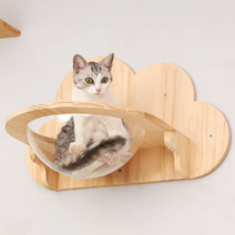 고양이구름다리 코너형캣타워 벽선반 창문 계단 원룸, 타워랜드 타원육각