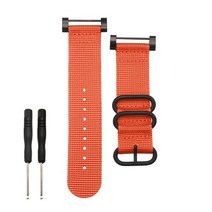 Suunto Core 나일론 스트랩 밴드 키트 남성용 시계 밴드 러그 어댑터 도구 24mm 스마트 팔찌 weman, Only the Strap, 주황색
