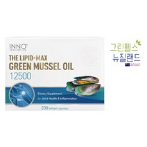 뉴질랜드 이노헬스앤케어 비타민E 엔조제놀 리피드맥스 초록홍합 12500mg 200캡슐, 1개, 200정