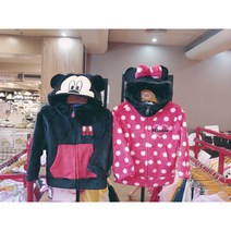 코코리따 미키 미니 마우스 후드 포인트 폴라폴리스 집업 CEJM22WD1