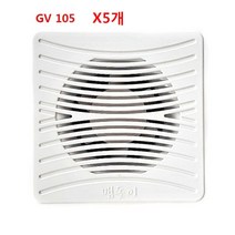 욕실 저소음 환풍기 화장실 냄새 습기 제거 저소비전력 내습형 안전성 전선형 GV 105 X 5개