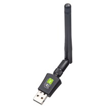휴대용 와이파이 공유기 이동식 포켓 chaneve 802.11ac 듀얼 밴드 무료 드라이버 wifi 동글 600mbps 무선 usb 어댑터 2.4ghz 5.8ghz wifi, 검은 색