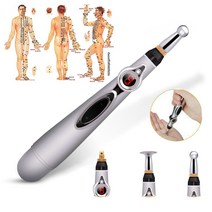 선물마사지기 전자 침술 펜 경락 레이저 치료 바디 마사지 장치 에너지 통증 완화 도구, [01] Sliver