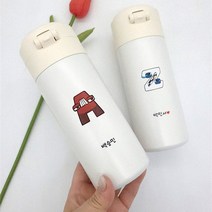 알파벳로어 원터치 텀블러 신학기 물통, 유