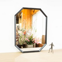 모니에 올가 원목 팔각 벽거울 대, 단품