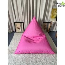인테리어 좌식 쇼파 빈백 해변 수영장 영화관 야외 카페, 100x100cm, 워터프루프로즈레드