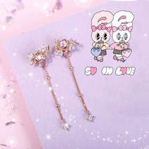 [클루] [X에스더버니] 수줍은 버니 오로라스톤 실버 귀걸이_CLER1927CPPP