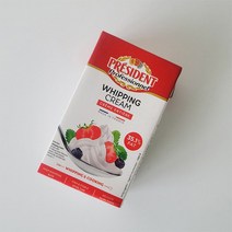 프레지덩 동물성 휘핑크림 1L (조지방 35% / 아이스박스 별도)