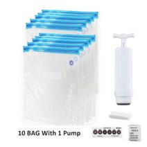 3D 프린터 필라멘트 보관 백 PLA 진공 밀봉 백 건조기 안전 유지 습도 방지 건조, 10 BAG With 1 Pump, [04] 10 BAG With 1 Pump