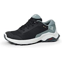 Salomon X 공개 Gore-TEX 여성용 트레킹화, 25.0cm, 블랙/폭풍우/에보니