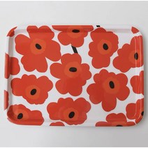 예쁜 재반 멜라민 트레이 앤틱 세트 고급 (대), 빨강