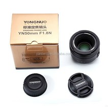 DSLR 미러리스 렌즈 단 광각 망원 yongnuo yn50mm f1.8 니콘 dslr 50mm1.8용 대형 조리개 자동 초점 카메라 호환