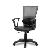 청심의자 센스체어 요추형 메쉬의자 우레탄 바퀴 T3, 그레이