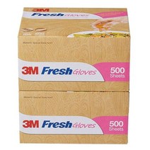 3M 후레쉬 위생장갑 500매 X 2팩, 단품