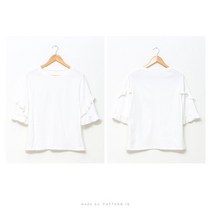 [원단쟁이] [옷패턴] 72-973 P587 - T shirt (여성 티셔츠) E48 패턴
