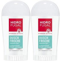 Hidrofugal 하이드로퓨갈 스틱 타입 데오드란트 샤워 프레시니스 40ml 2팩, 1개