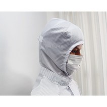 [오늘출발 / 제전 후드모자] 기본형 크린룸용 방진모자 정전기방지 반도체모자 작업모자 제전모자 무진모 제전용품 이에스디마트, 화이트, M, 1개