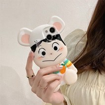 일본 귀여운 만화 왕 소년 3d 전화 케이스 for iphone 13 12 11 pro max xr x xs 12pro anime cover korea shockproof