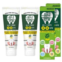 유니덴탈 올케어 치약 100g + 100g 시린이 잇몸질환 예방, 단품