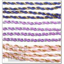 핸디몰 꽈배기줄 과배기끈(카바링사)트와이끈, 꽈배기줄롤(금색)