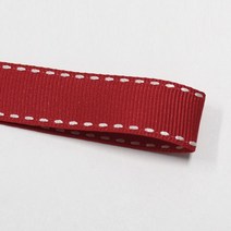 카네이션리본 선물포장리본 꽃포장리본 골지 스티치 리본 (폭 25mm/40mm/50mm 길이 45m), 48(레드), 25mm