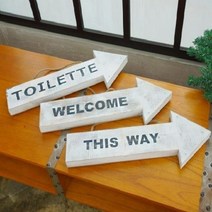 디엘엠 LED 화살표 사인보드, WELCOME