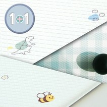 다온 베이직 프리미엄 PVC 유아동 놀이방매트 거실매트 어린이집매트 유치원매트, 01.공룡/핑크체크