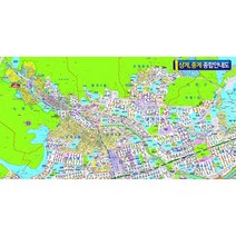 노원구 상계동중계동 소size 코팅형 120cmx65cm 노원구 지도