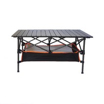 EAGLE PEAK 대형 알루미늄 접이식 롤 테이블 캠핑 테이블+전용 가방, 95cm*55cm*50cm