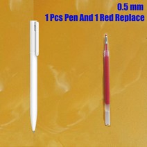 샤오미-젤 잉크 펜 쓰기 부드러운 빛 미지아 코어 교체 리필 블루 레드 블랙 0.5mm 비즈니스 롤러 볼펜, 29 1pcs pen 1 pcs Red