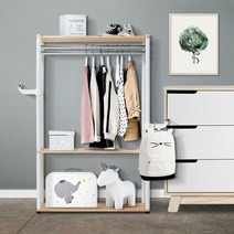 행거 옷장수납장 베이비장 키즈 주니어장 모던 헹거옷걸이 내추럴 유아 아기옷 어린이