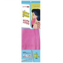 롯데 이라이프 천연 생고무장갑 핑크 (특대 XL) 1켤레, 1개, 특대(XL) 이상